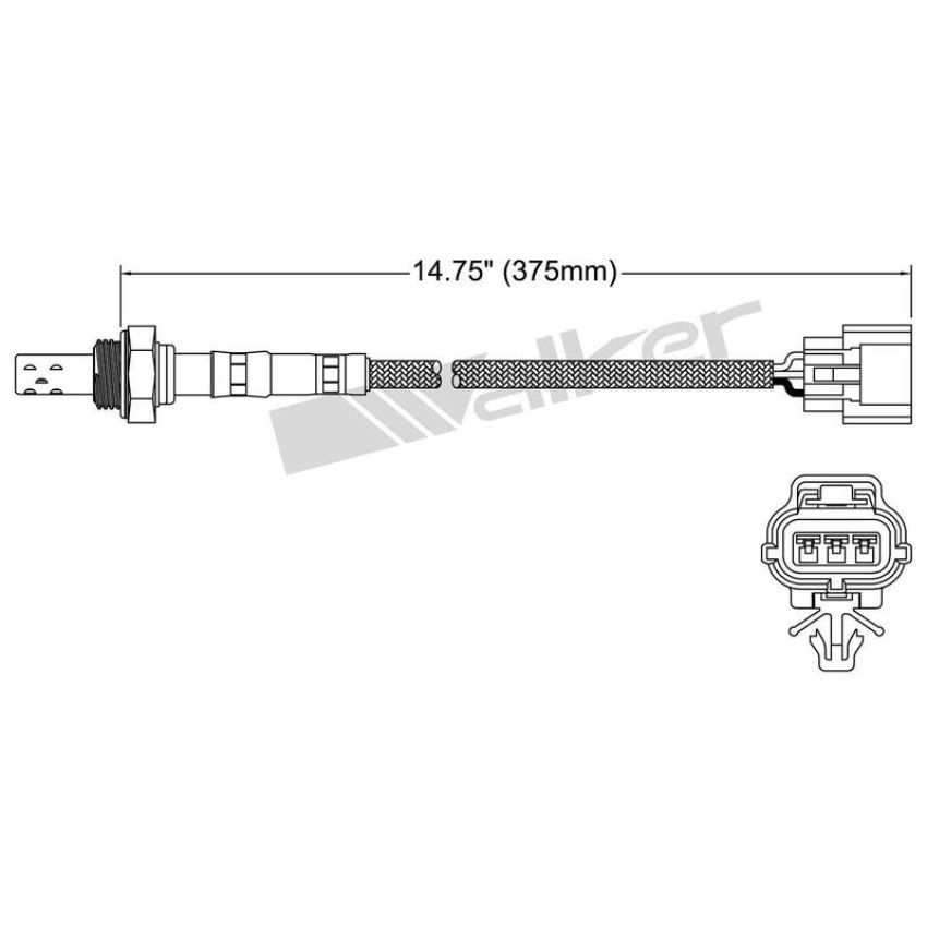 Walker Products 250-23085 Walker Products 250-23085 Oxygen Sensor 3-W Direct Fit Narrow-Band