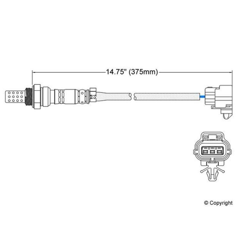 Walker Products 250-23085 Walker Products 250-23085 Oxygen Sensor 3-W Direct Fit Narrow-Band