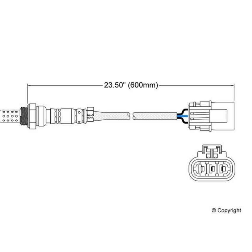 Walker Products 250-23087 Walker Products 250-23087 Oxygen Sensor 3-W Direct Fit Narrow-Band