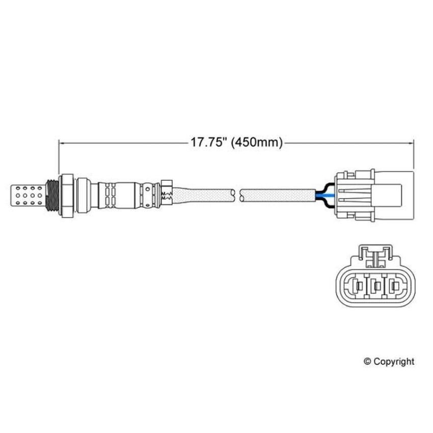 Walker Products 250-23089 Walker Products 250-23089 Oxygen Sensor 3-W Direct Fit Narrow-Band