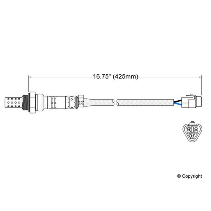 Walker Products 250-23091 Walker Products 250-23091 Oxygen Sensor 3-W Direct Fit Narrow-Band
