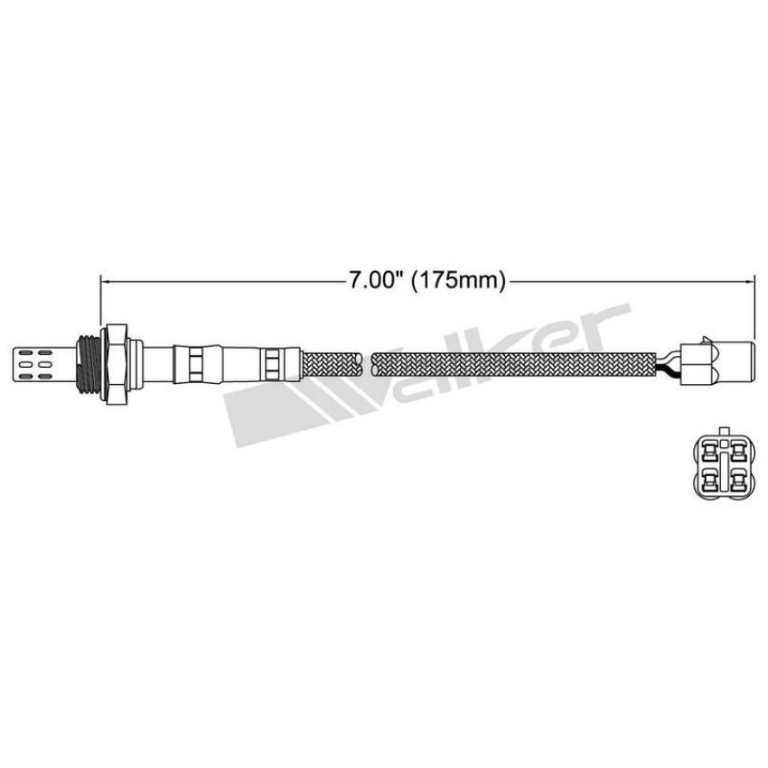 Walker Products 250-23103 Walker Products 250-23103 Oxygen Sensor 3-W Direct Fit Narrow-Band