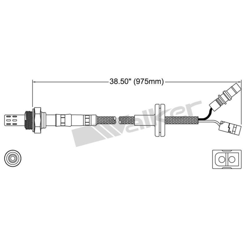 Walker Products 250-23163 Walker Products 250-23163 Oxygen Sensor 3-W Direct Fit Narrow-Band