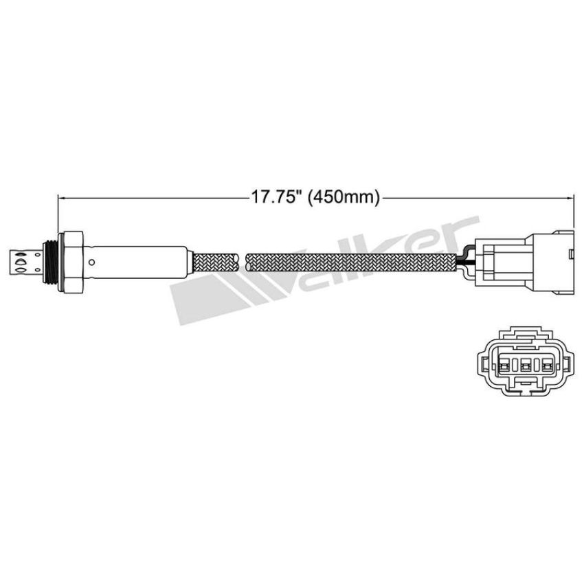 Walker Products 250-23508 Walker Products 250-23508 Oxygen Sensor 3-W Titania Narrow-Band