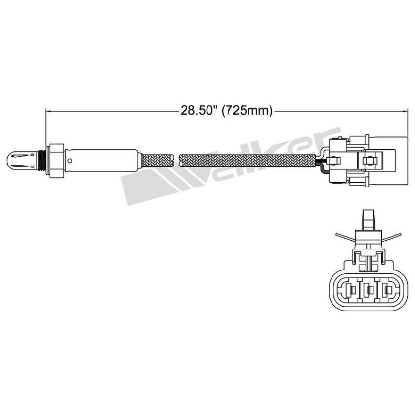 Walker Products 250-23509 Walker Products 250-23509 Oxygen Sensor 3-W Titania Narrow-Band