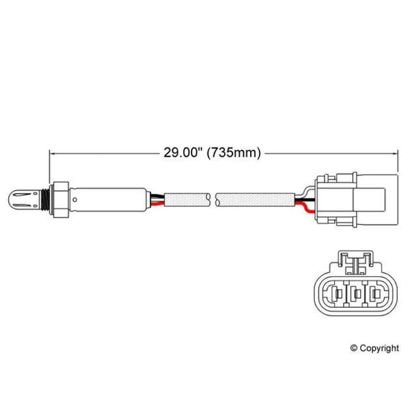 Walker Products 250-23509 Walker Products 250-23509 Oxygen Sensor 3-W Titania Narrow-Band