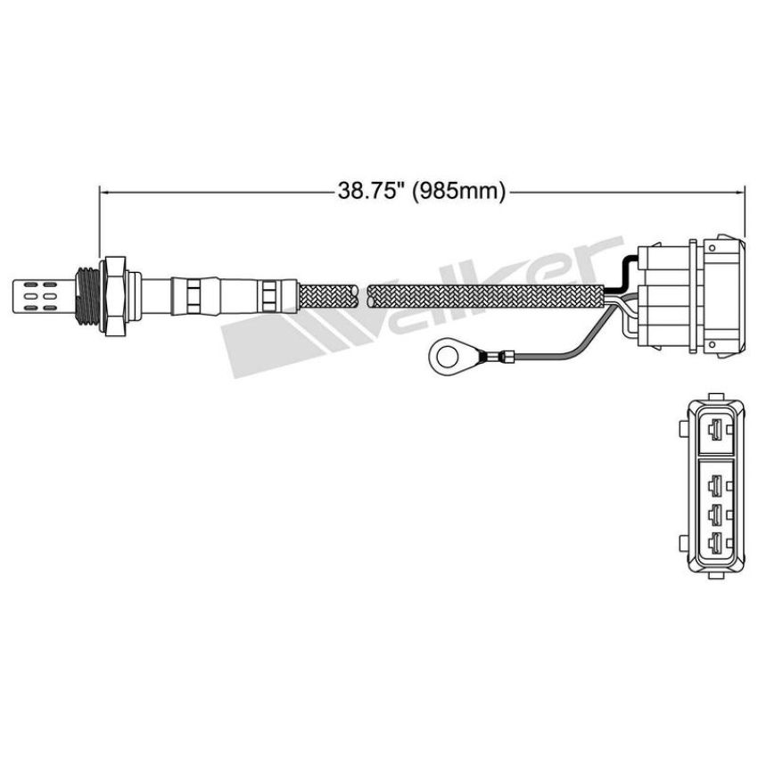 Walker Products 250-23822 Walker Products 250-23822 Oxygen Sensor 3-W Direct Fit Narrow-Band