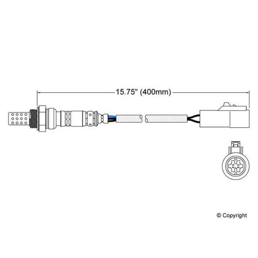 Walker Products 250-24001 Walker Products 250-24001 Oxygen Sensor 4-W Direct Fit Narrow-Band