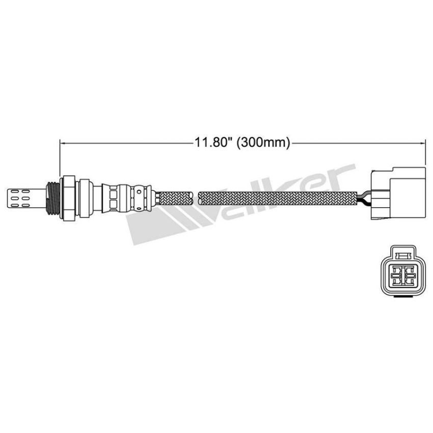 Walker Products 250-24020 Walker Products 250-24020 Oxygen Sensor 4-W Direct Fit Narrow-Band