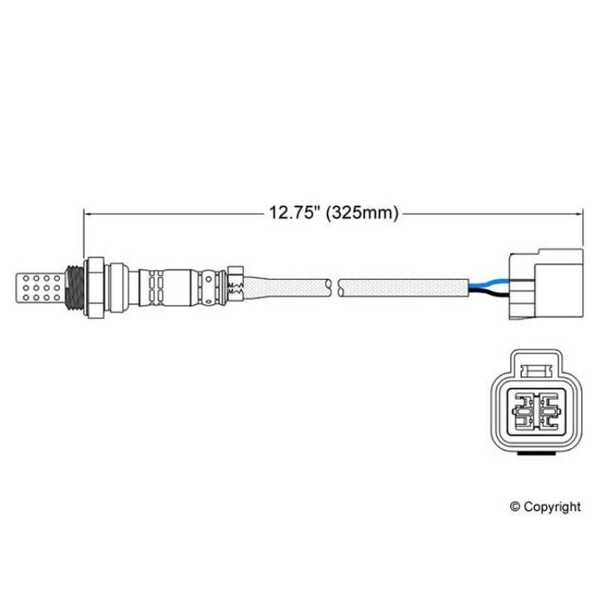 Walker Products 250-24020 Walker Products 250-24020 Oxygen Sensor 4-W Direct Fit Narrow-Band