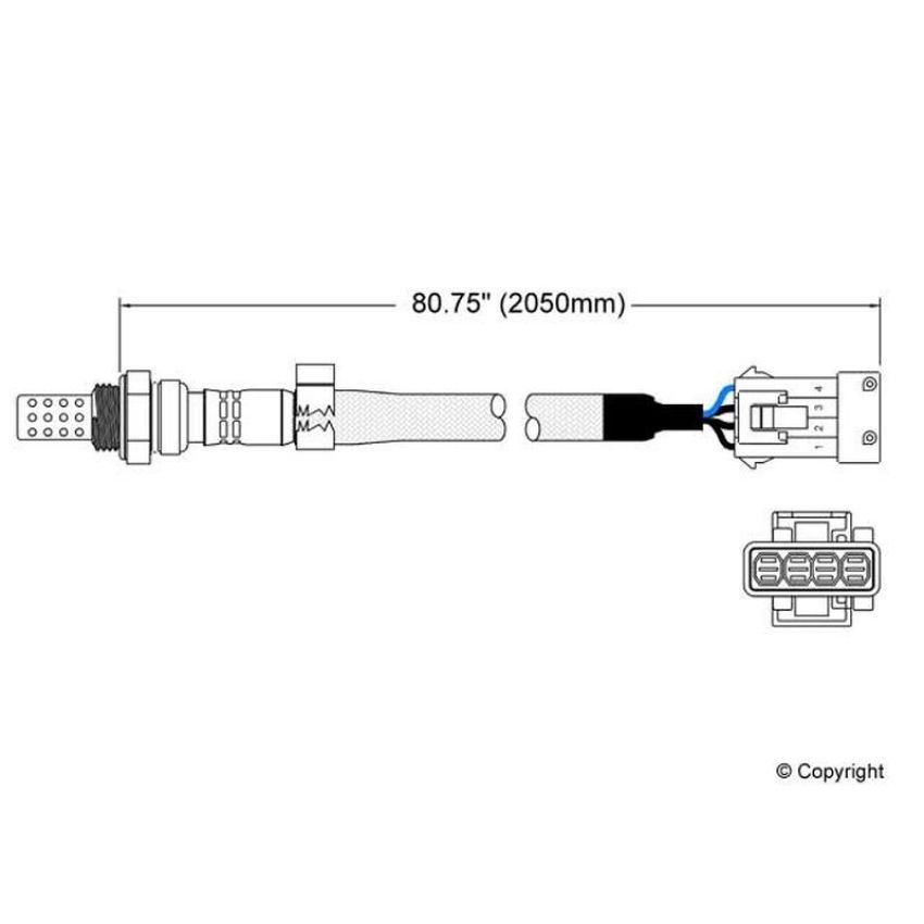 Walker Products 250-24048 Walker Products 250-24048 Oxygen Sensor 4-W Direct Fit Narrow-Band