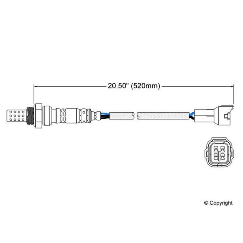 Walker Products 250-24060 Walker Products 250-24060 Oxygen Sensor 4-W Direct Fit Narrow-Band