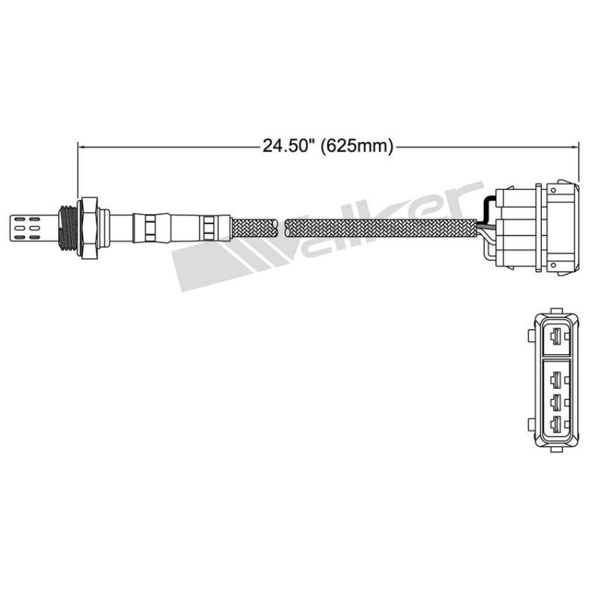 Walker Products 250-24066 Walker Products 250-24066 Oxygen Sensor 4-W Direct Fit Narrow-Band