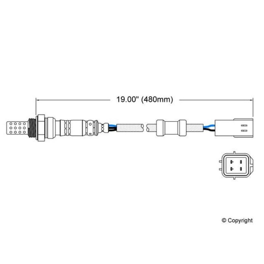 Walker Products 250-24067 Walker Products 250-24067 Oxygen Sensor 4-W Direct Fit Narrow-Band