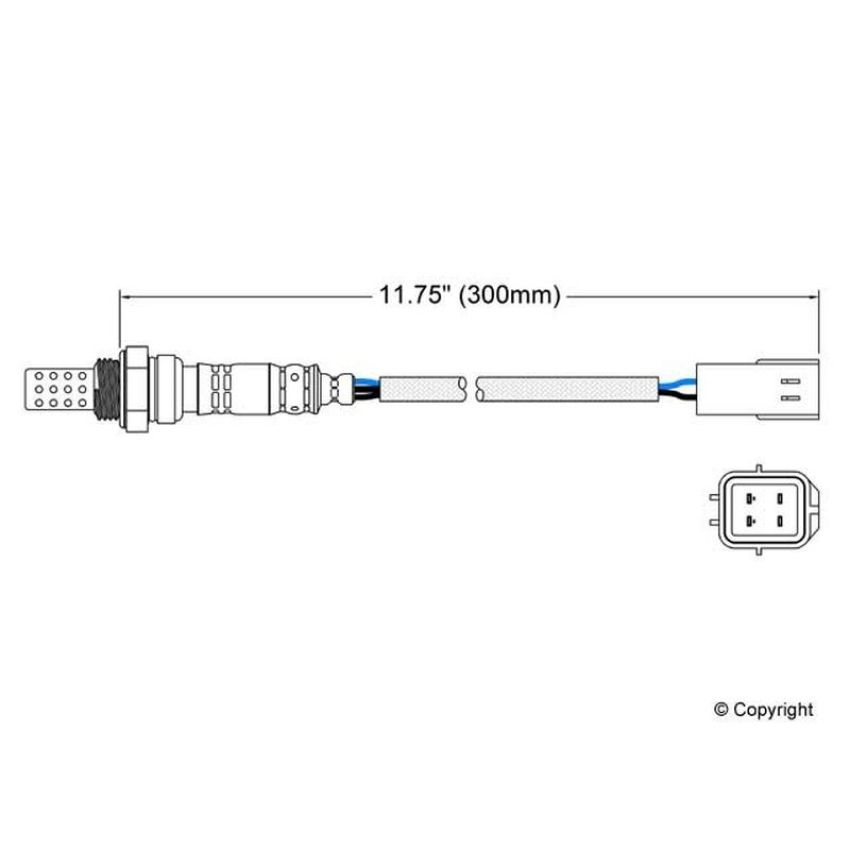 Walker Products 250-24068 Walker Products 250-24068 Oxygen Sensor 4-W Direct Fit Narrow-Band