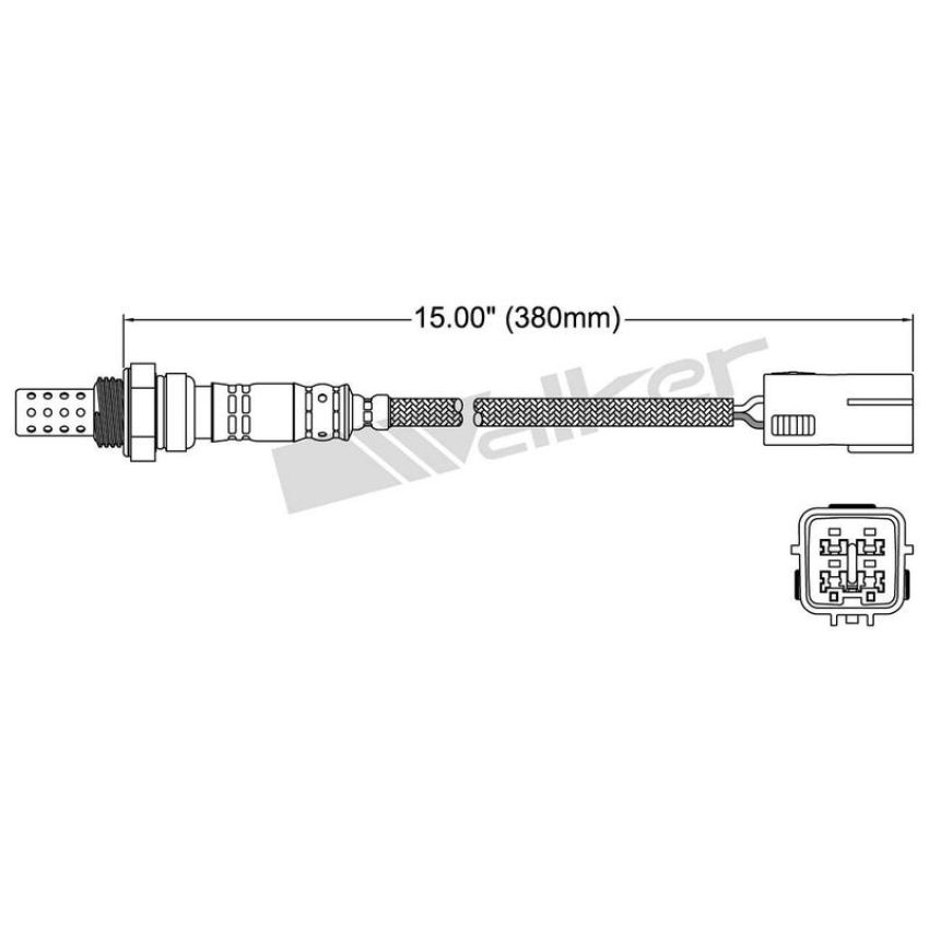 Walker Products 250-24086 Walker Products 250-24086 Oxygen Sensor 4-W Direct Fit Narrow-Band