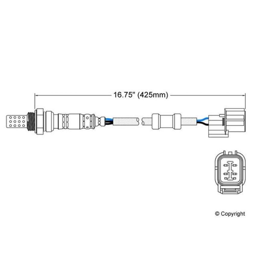 Walker Products 250-24099 Walker Products 250-24099 Oxygen Sensor 4-W Direct Fit Narrow-Band
