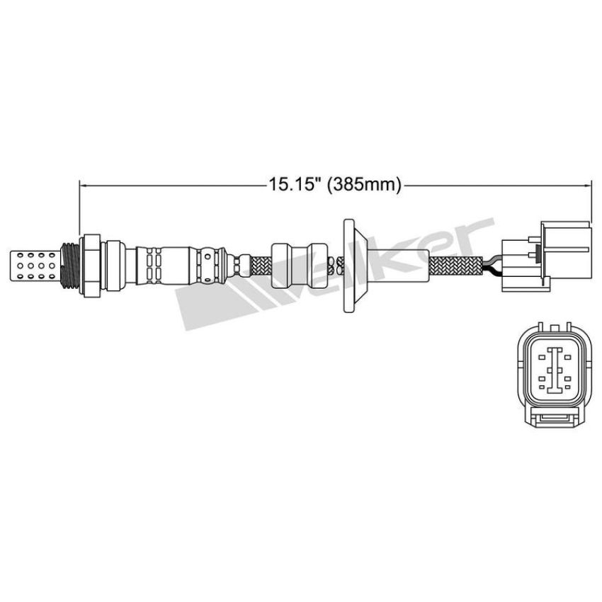 Walker Products 250-24105 Walker Products 250-24105 Oxygen Sensor 4-W Direct Fit Narrow-Band