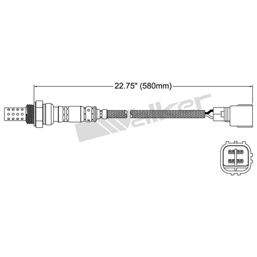 Walker Products 250-24106 Walker Products 250-24106 Oxygen Sensor 4-W Direct Fit Narrow-Band