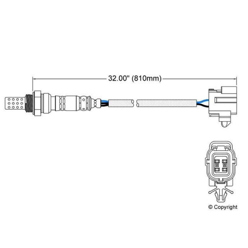 Walker Products 250-24128 Walker Products 250-24128 Oxygen Sensor 4-W Direct Fit Narrow-Band