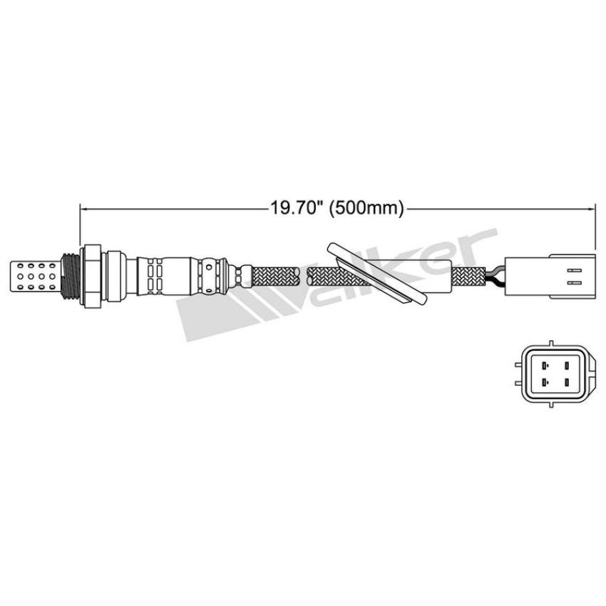 Walker Products 250-24129 Walker Products 250-24129 Oxygen Sensor 4-W Direct Fit Narrow-Band