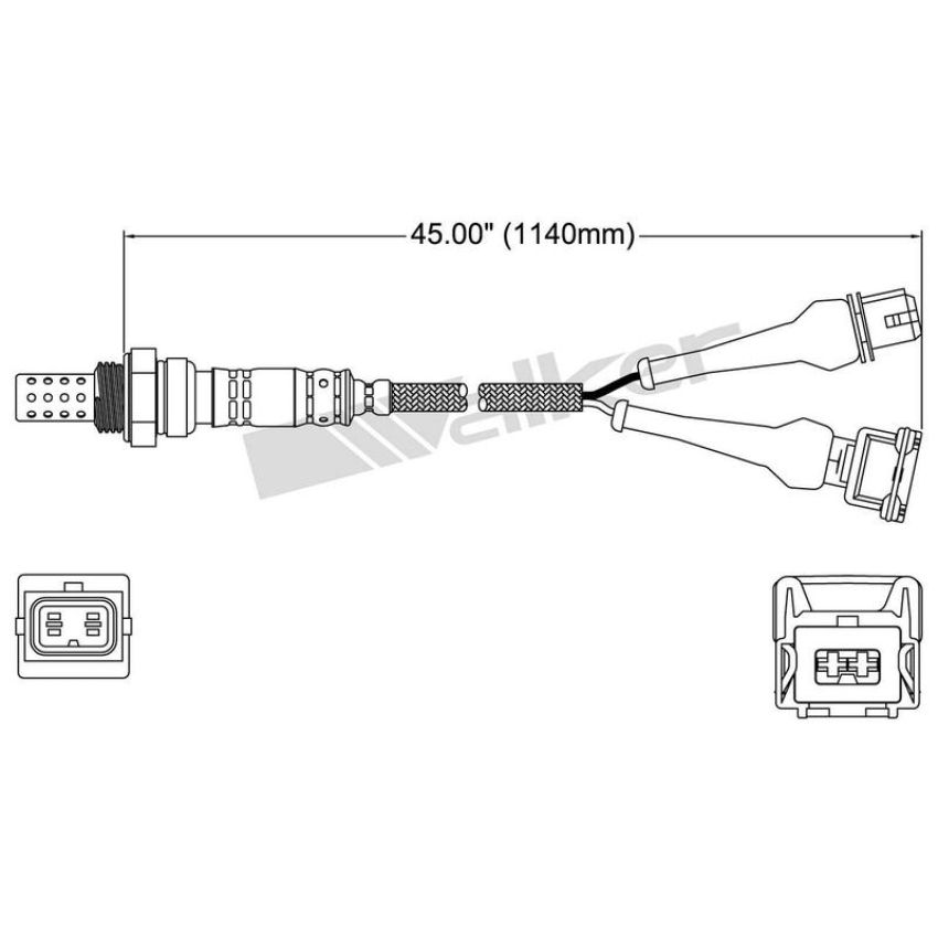 Walker Products 250-24132 Walker Products 250-24132 Oxygen Sensor 4-W Direct Fit Narrow-Band