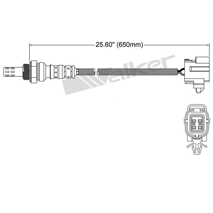 Walker Products 250-24139 Walker Products 250-24139 Oxygen Sensor 4-W Direct Fit Narrow-Band