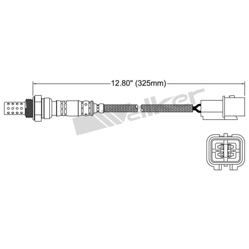 Walker Products 250-24162 Walker Products 250-24162 Oxygen Sensor 4-W Direct Fit Narrow-Band