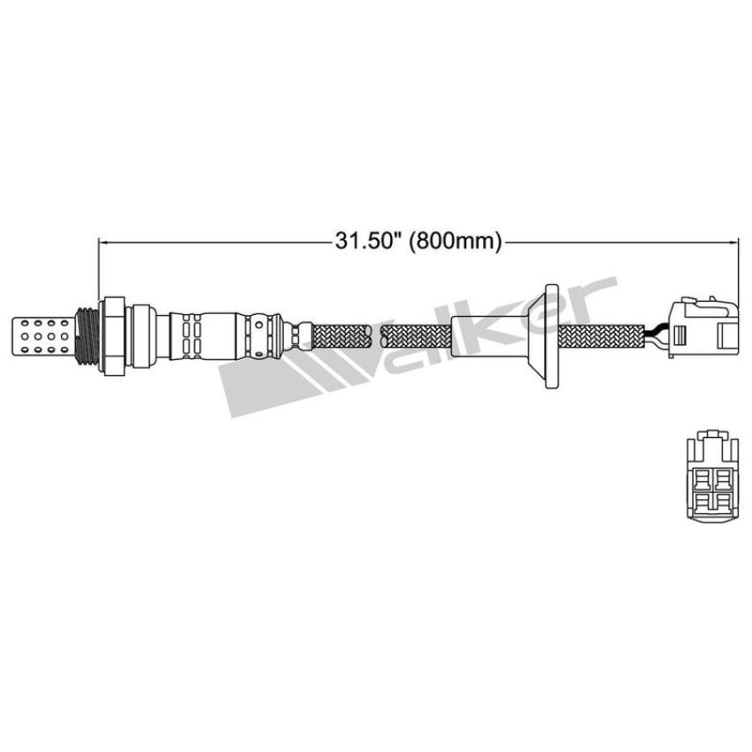 Walker Products 250-24188 Walker Products 250-24188 Oxygen Sensor 4-W Direct Fit Narrow-Band