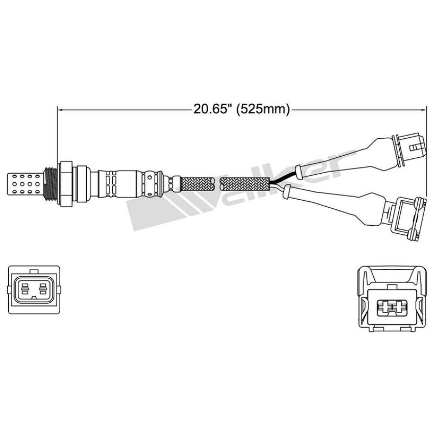 Walker Products 250-24192 Walker Products 250-24192 Oxygen Sensor 4-W Direct Fit Narrow-Band