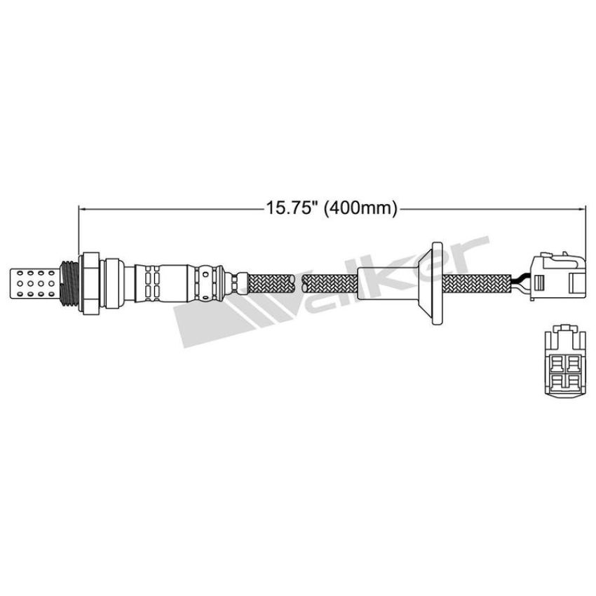 Walker Products 250-24203 Walker Products 250-24203 Oxygen Sensor 4-W Direct Fit Narrow-Band