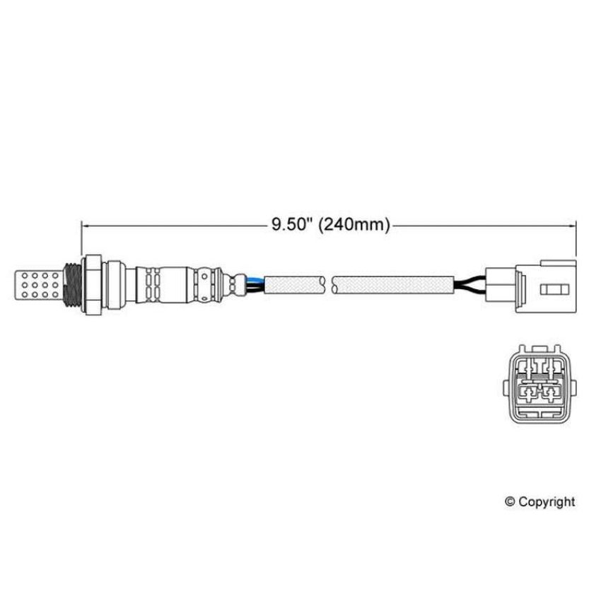 Walker Products 250-24220 Walker Products 250-24220 Oxygen Sensor 4-W Direct Fit Narrow-Band