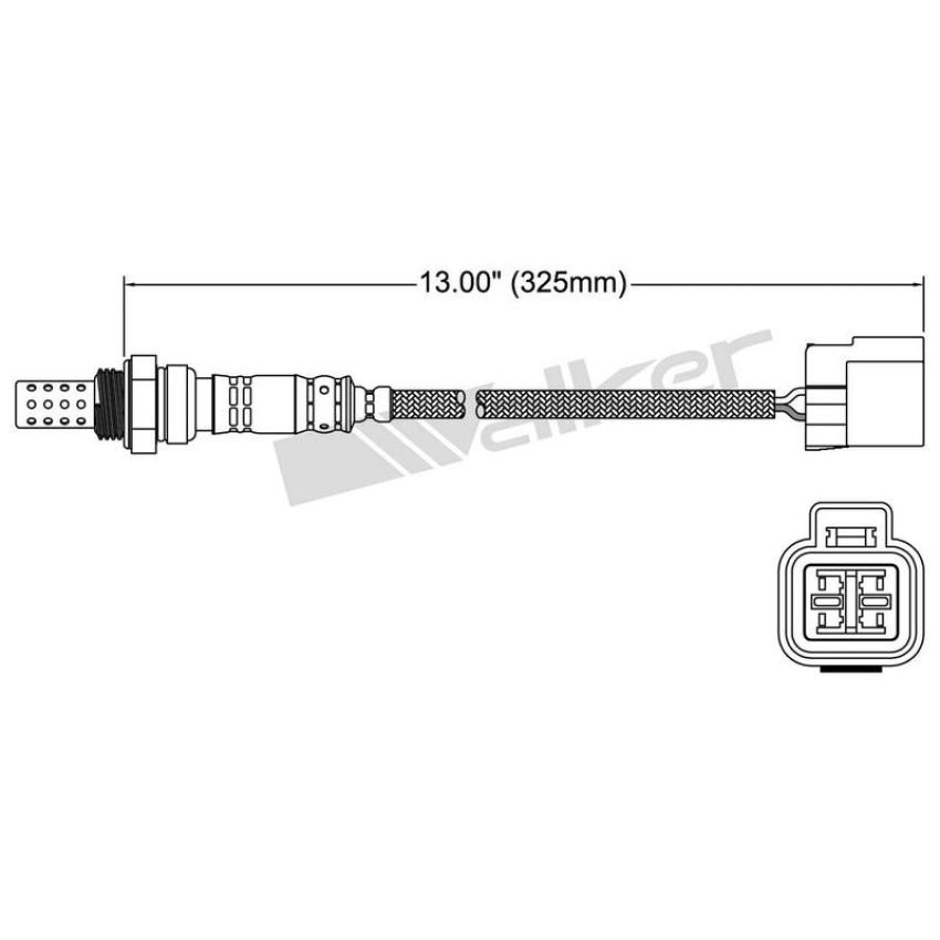 Walker Products 250-24229 Walker Products 250-24229 Oxygen Sensor 4-W Direct Fit Narrow-Band