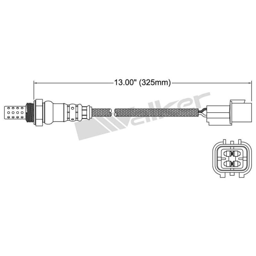 Walker Products 250-24234 Walker Products 250-24234 Oxygen Sensor 4-W Direct Fit Narrow-Band