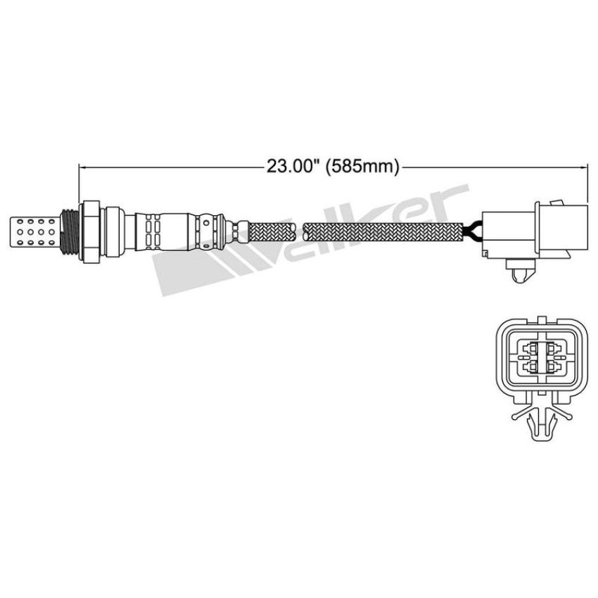Walker Products 250-24239 Walker Products 250-24239 Oxygen Sensor 4-W Direct Fit Narrow-Band