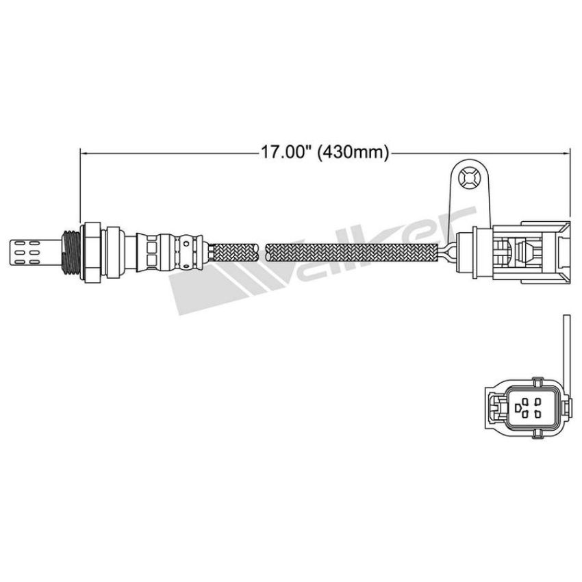 Walker Products 250-24265 Walker Products 250-24265 Oxygen Sensor 4-W Direct Fit Narrow-Band