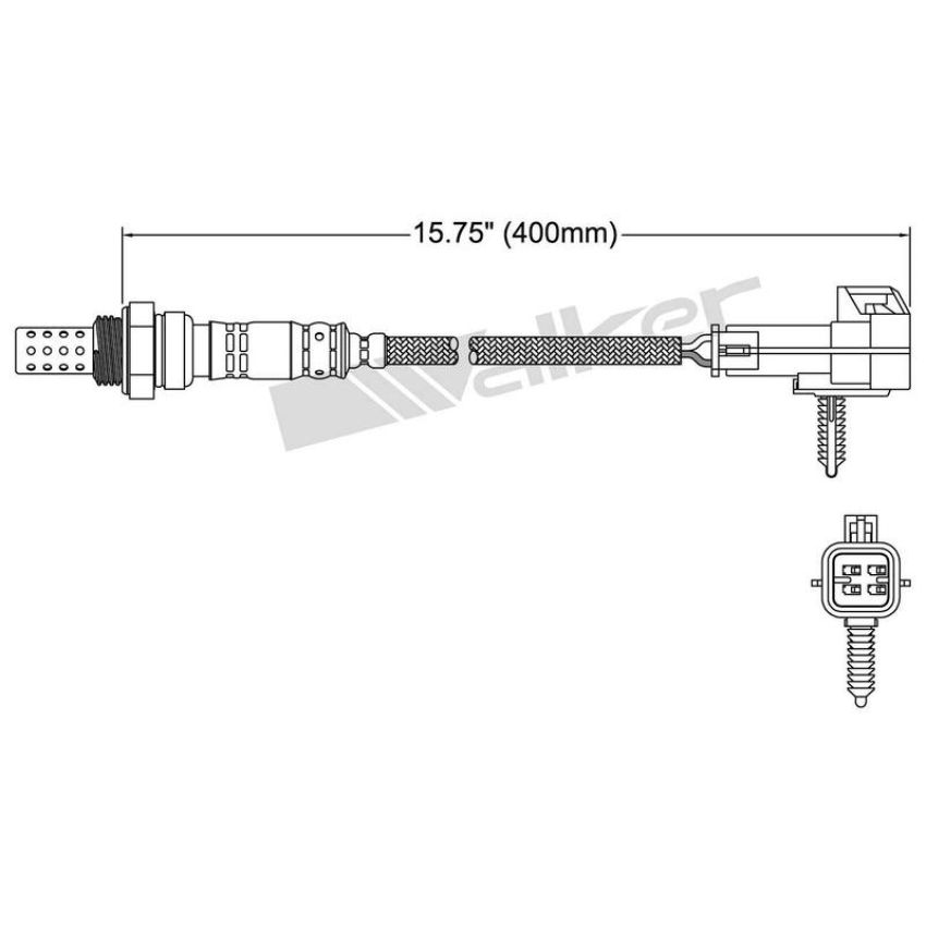 Walker Products 250-24269 Walker Products 250-24269 Oxygen Sensor 4-W Direct Fit Narrow-Band