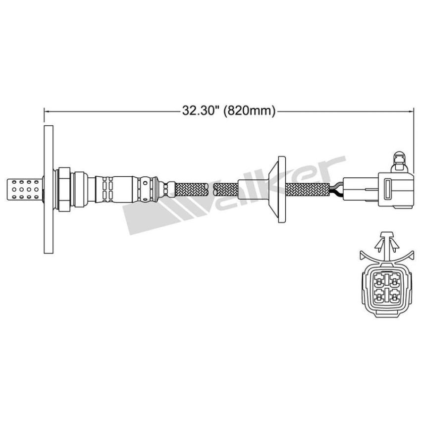 Walker Products 250-24279 Walker Products 250-24279 Oxygen Sensor 4-W Direct Fit W/Flange