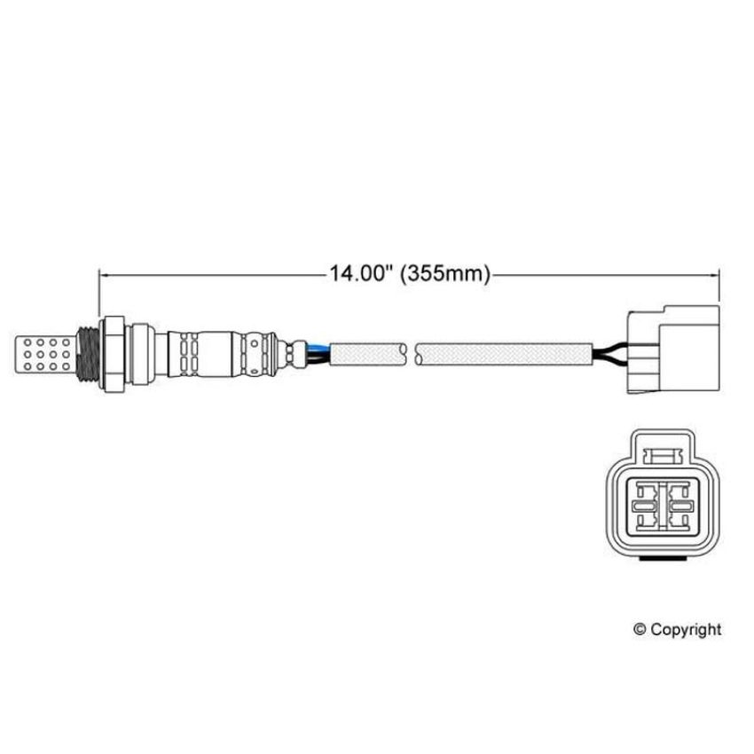 Walker Products 250-24280 Walker Products 250-24280 Oxygen Sensor 4-W Direct Fit Narrow-Band