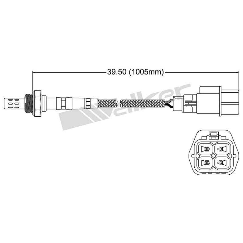 Walker Products 250-24286 Walker Products 250-24286 Oxygen Sensor 4-W Direct Fit Narrow-Band