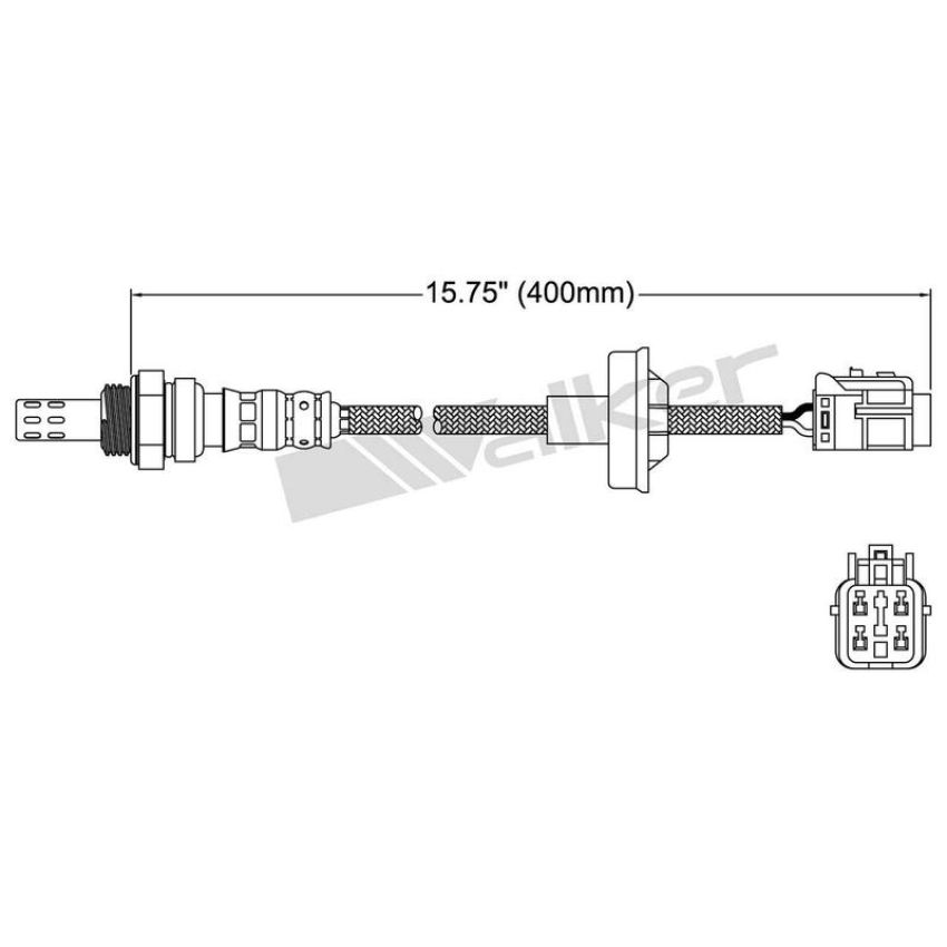 Walker Products 250-24289 Walker Products 250-24289 Oxygen Sensor 4-W Direct Fit Narrow-Band
