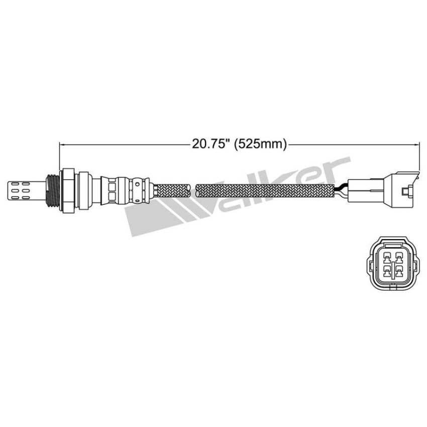Walker Products 250-24291 Walker Products 250-24291 Oxygen Sensor 4-W Direct Fit Narrow-Band