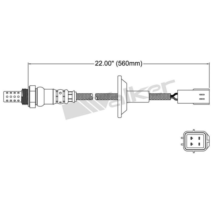 Walker Products 250-24293 Walker Products 250-24293 Oxygen Sensor 4-W Direct Fit Narrow-Band