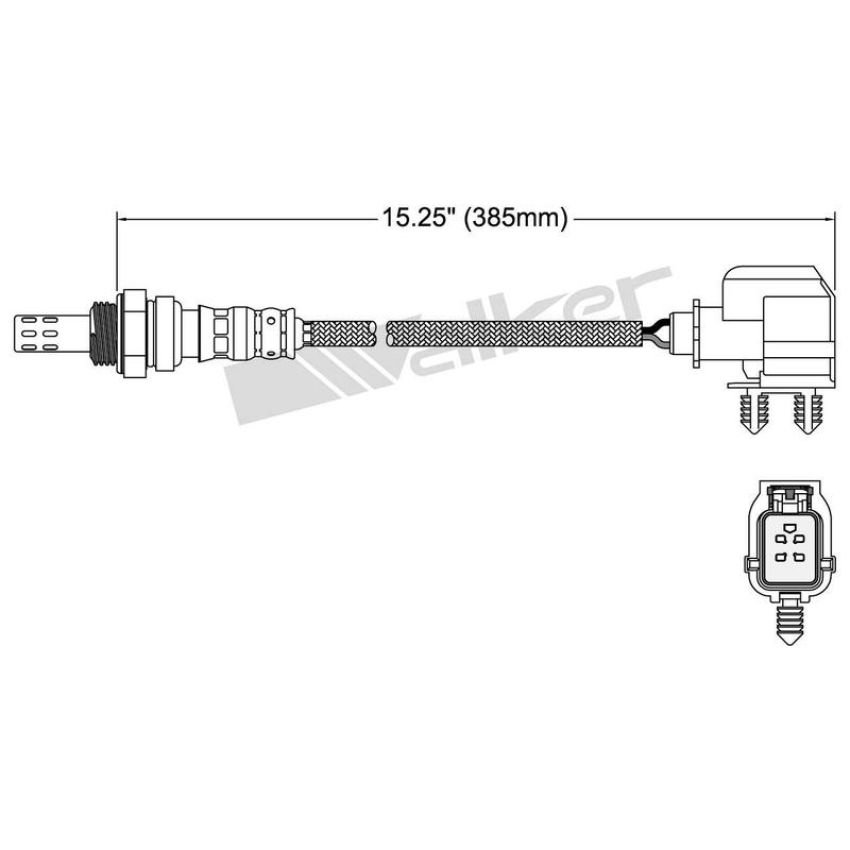 Walker Products 250-24294 Walker Products 250-24294 Oxygen Sensor 4-W Direct Fit Narrow-Band