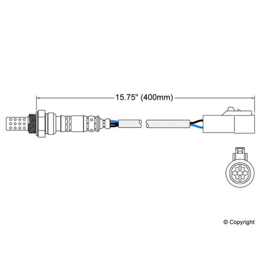 Walker Products 250-24301 Walker Products 250-24301 Oxygen Sensor 4-W Direct Fit Narrow-Band