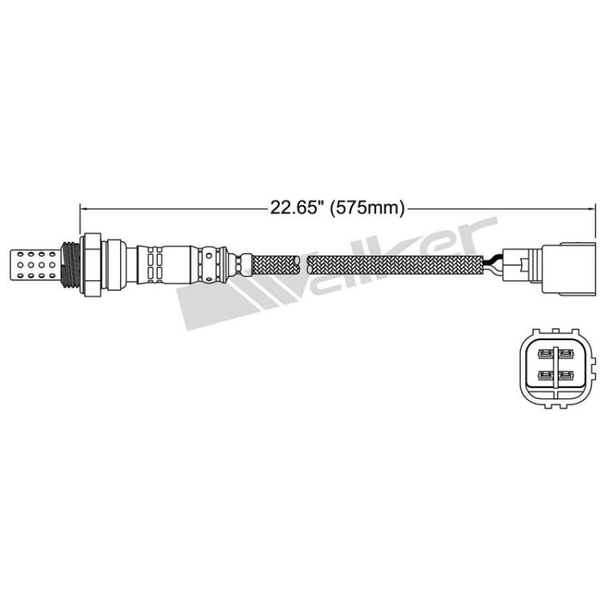 Walker Products 250-24323 Walker Products 250-24323 Oxygen Sensor 4-W Direct Fit Narrow-Band