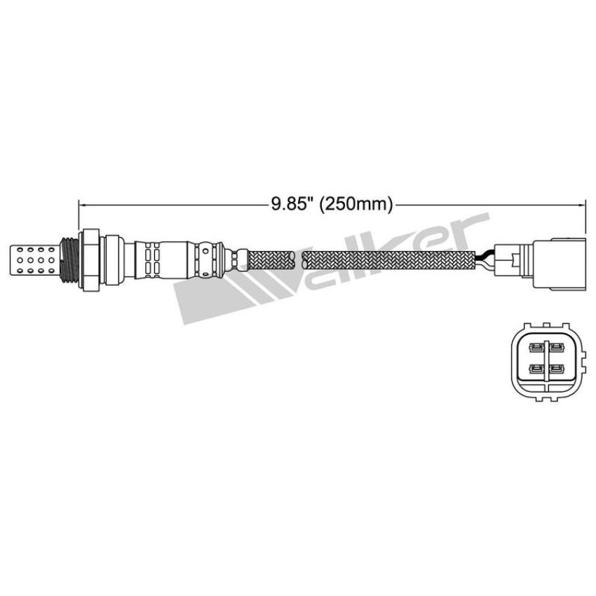 Walker Products 250-24344 Walker Products 250-24344 Oxygen Sensor 4-W Direct Fit Narrow-Band