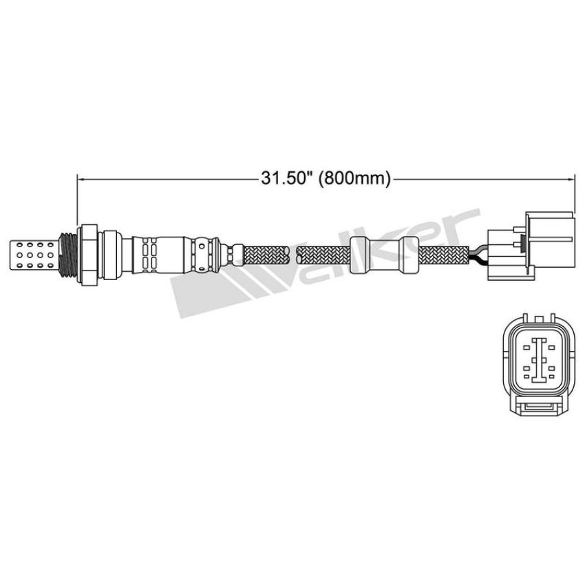 Walker Products 250-24347 Walker Products 250-24347 Oxygen Sensor 4-W Direct Fit Narrow-Band