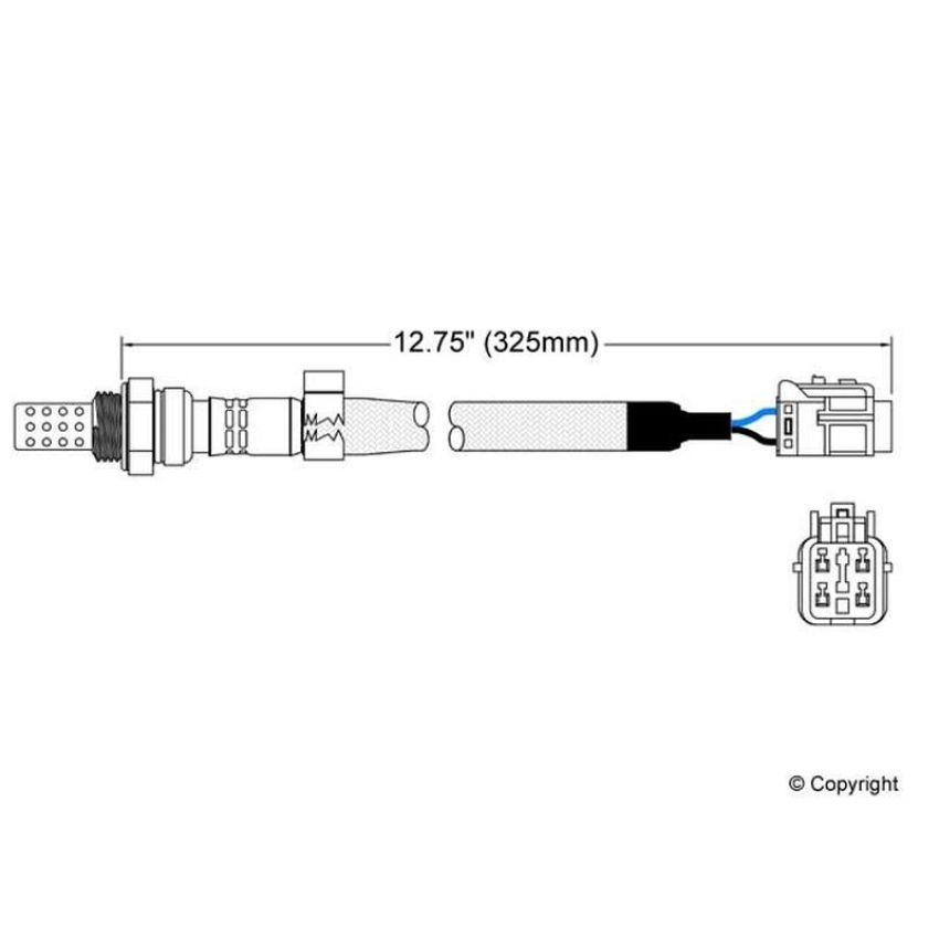 Walker Products 250-24351 Walker Products 250-24351 Oxygen Sensor 4-W Direct Fit Narrow-Band
