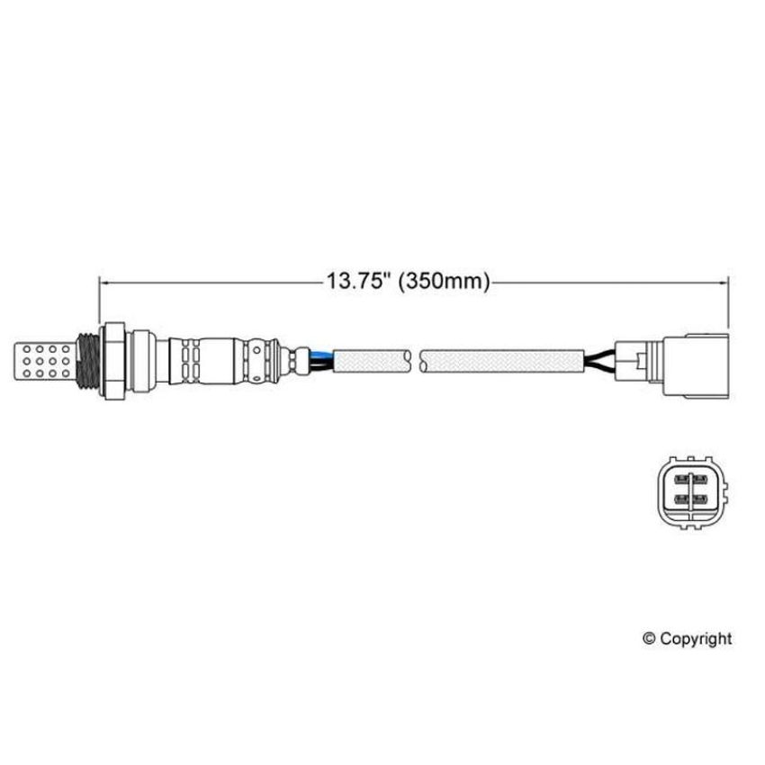 Walker Products 250-24360 Walker Products 250-24360 Oxygen Sensor 4-W Direct Fit Narrow-Band
